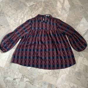 Joy Joy Patterned Blouse, size extra small